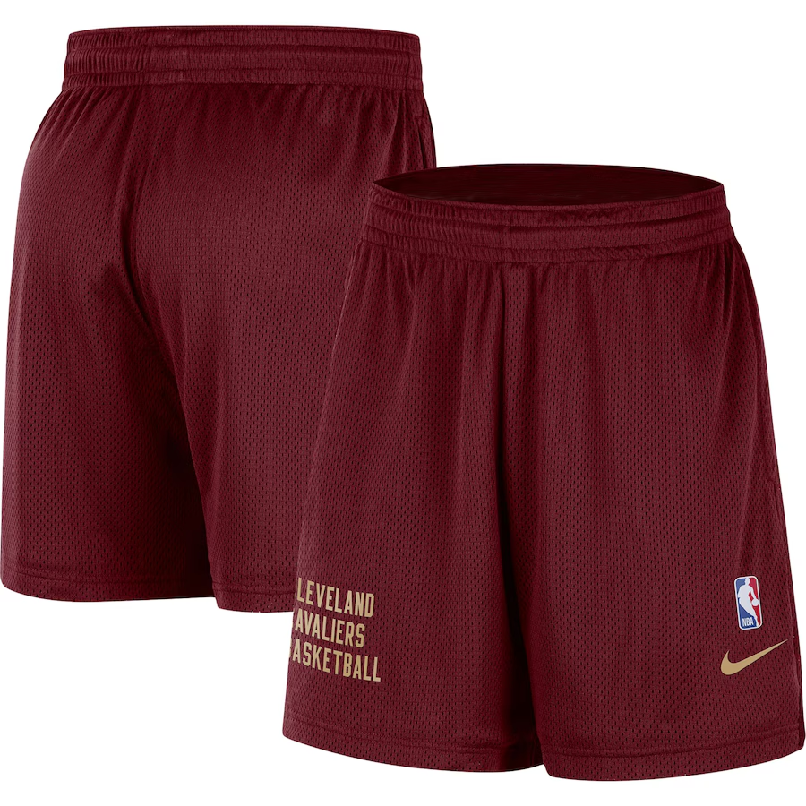 2024 Men NBA Cleveland Cavaliers red shorts